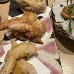 旬肴酒場 清みず - 手羽先唐揚げ（塩、ゆず、カレー）