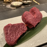 京都 鉄板焼 grow - 右：ランプ　左：ヒレ