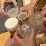 すしやのたい悟 - お祝いの、乾杯です。