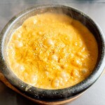 麺屋　たか - 残ったスープを石鍋でグツグツ熱々に！