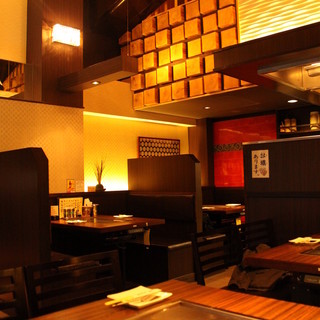 おしゃれな空間で鉄板焼き♫