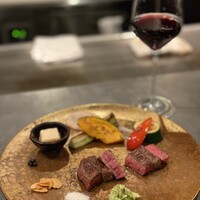 京都 鉄板焼 grow - やっぱり赤ワインと合わせるのがサイコー