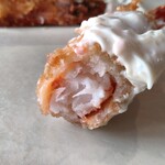 湯の児 海と夕やけ - 太めでプリプリな海老フライ