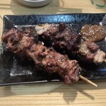 やきとり良太 - 背肝とハツ元