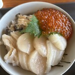 正立食堂 - アワビ・ホタテ・いくら丼