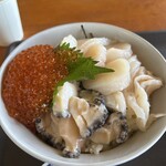 正立食堂 - アワビ・ホタテ・いくら丼