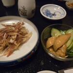 魚菜 きくやま - 茗荷明太子とホヤのなんちゃら