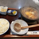 手打 やすえ - 味噌煮込み定食1150円
