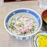 朝市食堂 二番館 - しっとり蟹のほぐし身