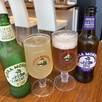 vino italiano zizi cucina - モレッティ リモーネ、IPA 各900円税込