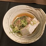 陶泉 御所坊 - 湯豆腐。黒豆？の風味
