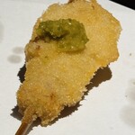 串揚げとおでん コムロテツヤ - 地鶏もも　柚子胡椒