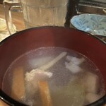 源吉 - サービスで豚汁もらいました♪♪♪