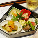 ねもと - ★3.3/ねもと （神奈川県/たまプラーザ駅) ｰ おまかせ (￥5,200) 八寸、炊き合わせ