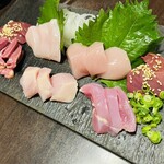 鶏料理ひとりひとり - 鶏刺し盛り