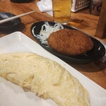 立呑み やきとり 大富豪 大阪駅前第2ビル店 - だしオムレツとコロッケ