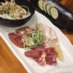 立呑み やきとり 大富豪 大阪駅前第2ビル店 - とり刺　30分以内に召し上がれ！