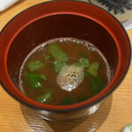 鮨 関野 - お椀は海老の出汁が効いてました