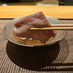 まとい 銀座 - また、食べたーい♥この出汁も(๑>؂<๑)んまい♪