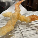 芦屋天がゆ - 海老 レモン 塩でいただきます