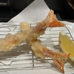 芦屋天がゆ - 海老天ぷら