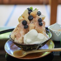 日本料理 新茶家 - もも＆ブルーベリー