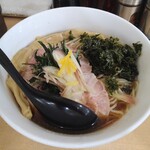 中華そば たかばん - 冷やし煮干しそば 950円 大盛 100円