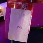 CITY SNACK - 料理写真:番号札が張られたジュース。店員が来たらこれを見せよう。