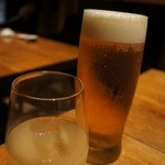 Uoshou Gimpei - 桃のお酒とビール