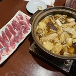 鴨料理 元 - 料理写真:鴨鍋1人前2,000円※写真は2人前