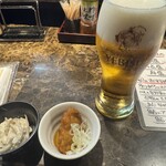へぎそば匠 - ビールとお通し