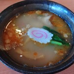 幸楽苑 - スープ割投下