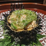 和み処 男山 - [2025年8月 訪問]雲丹、毛蟹、オクラと土佐酢のジュレ。