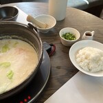 佐嘉平川屋 - しゃぶしゃぶ鍋の後は、雑炊でしめ。