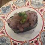 地魚回転すし 小田原港 - アジのたたき