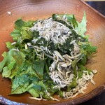 わたべ - 水菜とじゃこのサラダ
