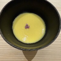 鮨 なんば 日比谷 - 冷製コーンスープ