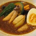 レストラン いち - スープカレーは辛さ控え目ですが、コクがあっておいしい