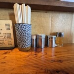 つけそば屋 麺楽 - 卓上一式