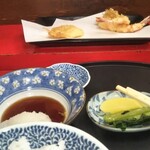 天ぷら　若杉 - 天ぷら定食前半