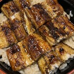 竹屋 - うなぎ丼アップです。