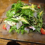 タケル クインディチ - 真鯛、真鯵、カンパチのカルパッチョ・サラダ仕立て