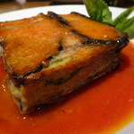 タケル クインディチ - 茄子のパルミジャーナのアップ