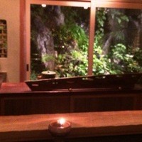 未在 - カウンター席から望める中庭