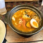 スープカリー ばぐばぐ - ベーコン＆ウィンナー チーズカリー＠あっぷ
