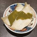 鮨菜 和喜智 - 鮑　肝ソース　シャリ