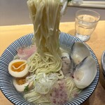 貝だし麺 きた田 - 麺はこんな感じ