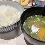 芦屋天がゆ - ごはんと味噌汁