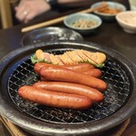 Tohoku Izakaya Ouu no Utage - 燻製ウインナーと燻製明太子！うまし！