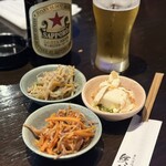 Tohoku Izakaya Ouu no Utage - お通しは自分で好きなのを取るスタイル！現場終わりにアキバから上野方面へ歩いて呑み屋を探そうって話になったけど、暑すぎてすぐそこにあったこの店にピットイン！